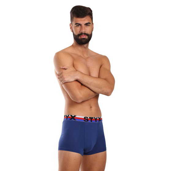 Styx Herren Boxershorts Sport elastisch dunkelblau tricolor (G1968)