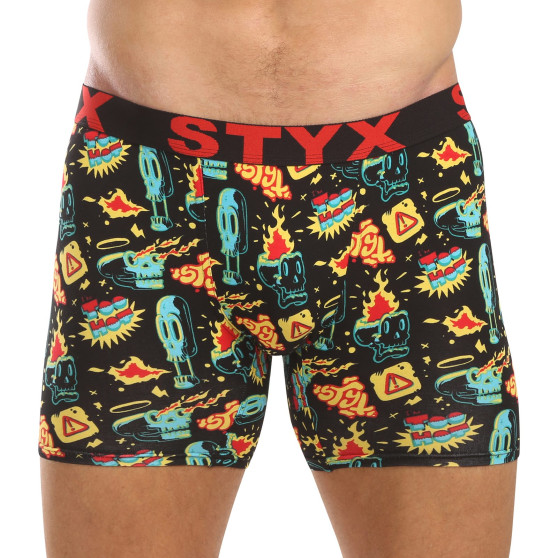 Styx Herren Boxershorts lange Kunst Sport Gummi toohot (UN1458)