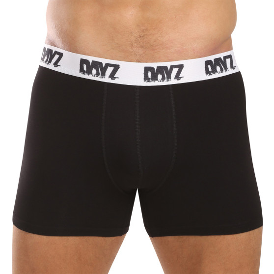 3PACK Herren Klassische Boxershorts DAYZ schwarz (DZ001)