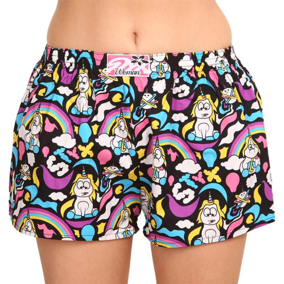 3PACK Damen-Shorts Styx art klassicher Gummizug mehrfarbig (3K11889)