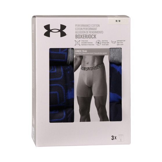 3PACK Herren Klassische Boxershorts Under Armour mehrfarbig (1383890 400)