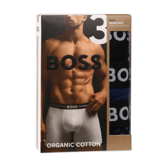 3PACK Herren Klassische Boxershorts BOSS mehrfarbig (50517840 982)