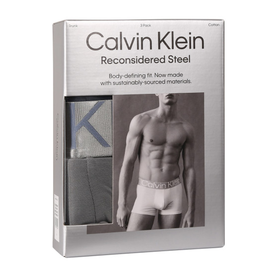 3PACK Herren Klassische Boxershorts Calvin Klein mehrfarbig (NB3130A-PZD)