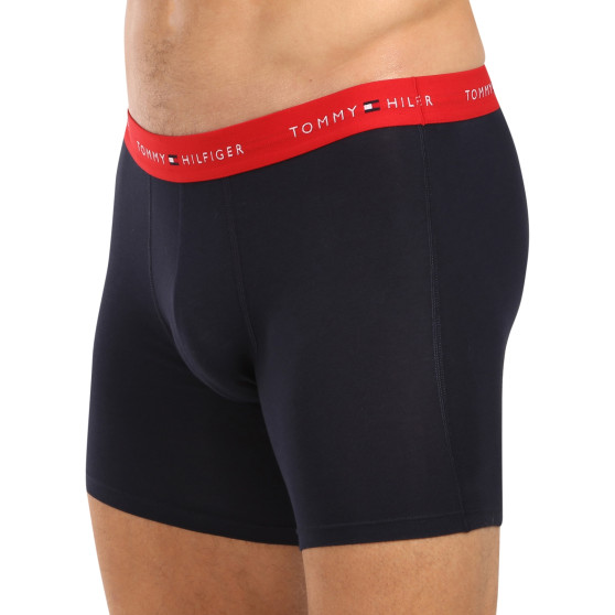 3PACK Herren Klassische Boxershorts Tommy Hilfiger dunkelblau (UM0UM02765 0W3)