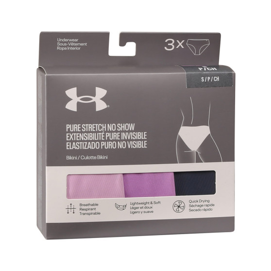 3PACK Damen Slips Under Armour mehrfarbig (1383898 572)