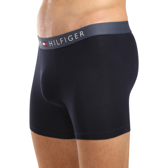 3PACK Herren Klassische Boxershorts Tommy Hilfiger dunkelblau (UM0UM03431 0R1)