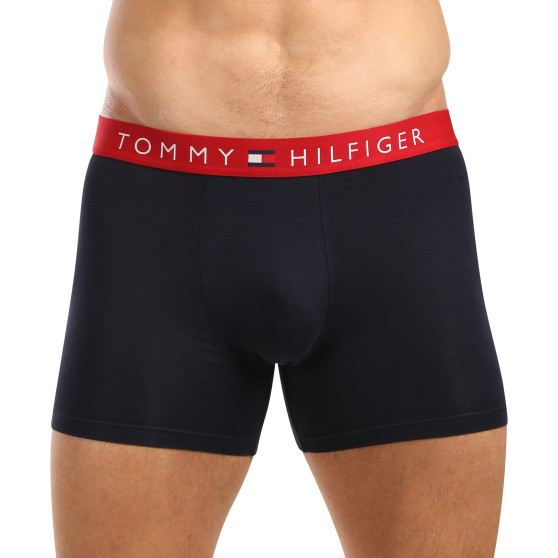 3PACK Herren Klassische Boxershorts Tommy Hilfiger dunkelblau (UM0UM03431 0R1)