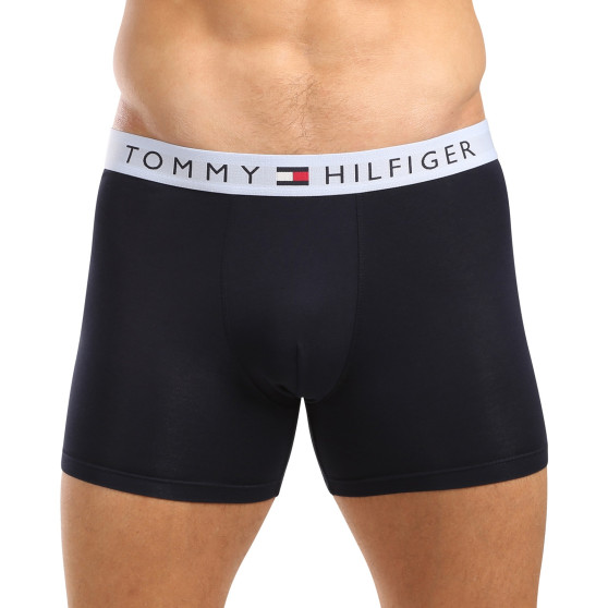 3PACK Herren Klassische Boxershorts Tommy Hilfiger dunkelblau (UM0UM03431 0R1)