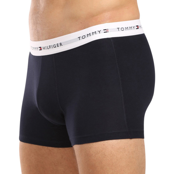 3PACK Herren Klassische Boxershorts Tommy Hilfiger dunkelblau (UM0UM02763 0W3)