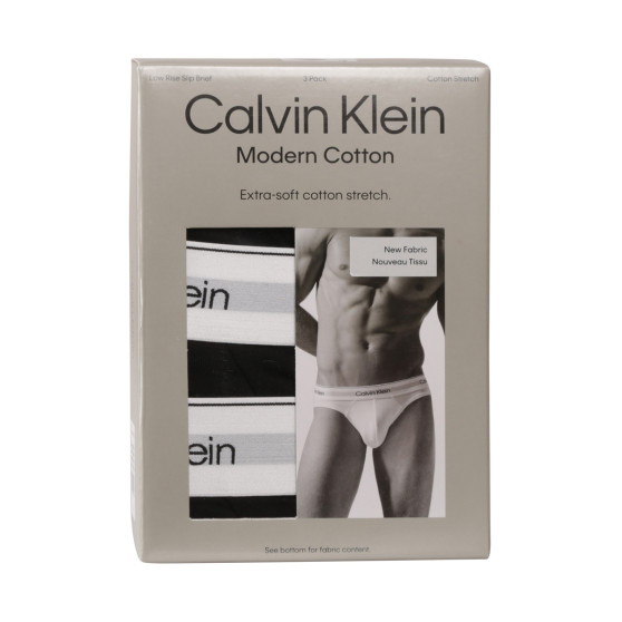 3PACK Herren Slips Calvin Klein schwarz (NB3961A-UB1)