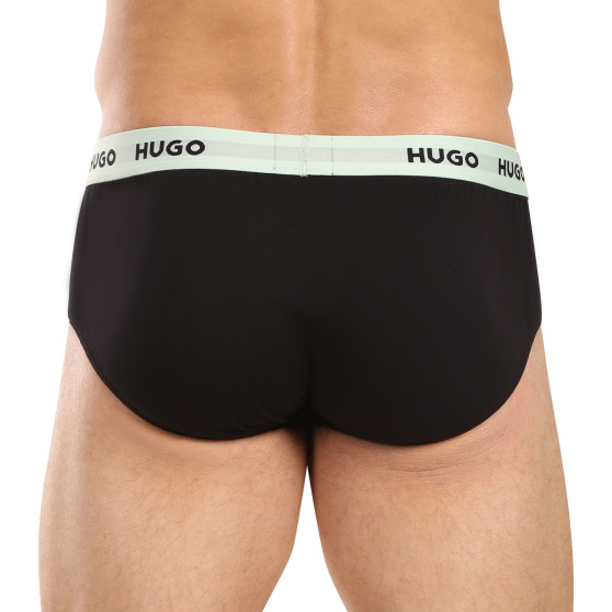 3PACK Herren Slips HUGO schwarz (50517879 961)