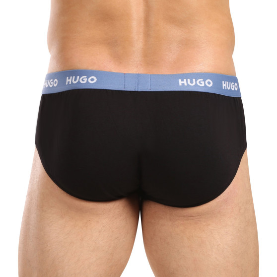 3PACK Herren Slips HUGO schwarz (50517879 961)