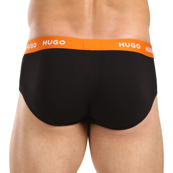 3PACK Herren Slips HUGO schwarz (50517879 961)