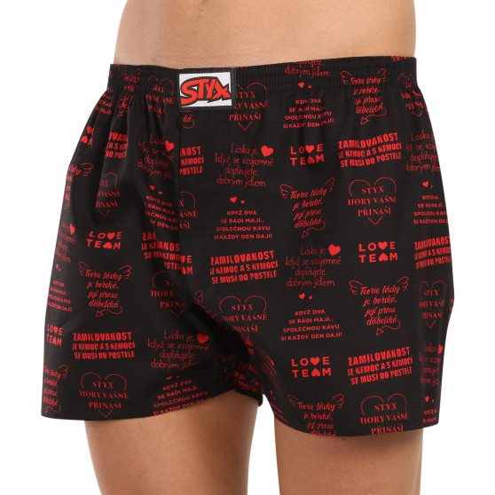 3PACK Herren Boxershorts Styx art Klassischer Gummizug übergroß mehrfarbig (3E17789)