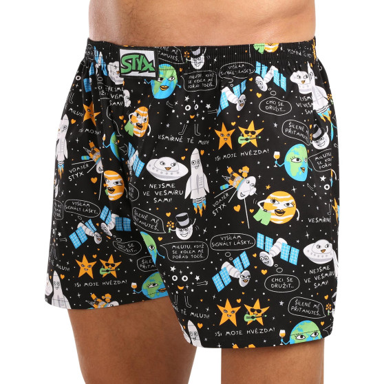 Herren Boxershorts Styx art klassischer Gummizug Übergröße Weltall (E1758)