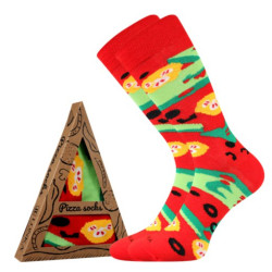 Socken Lonka hoch mehrfarbig (Pizza-margherita)