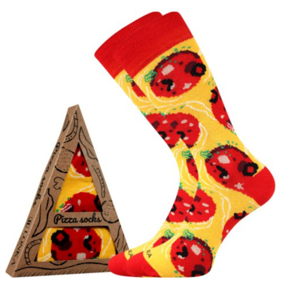 Socken Lonka hoch mehrfarbig (Pizza-pepperoni)