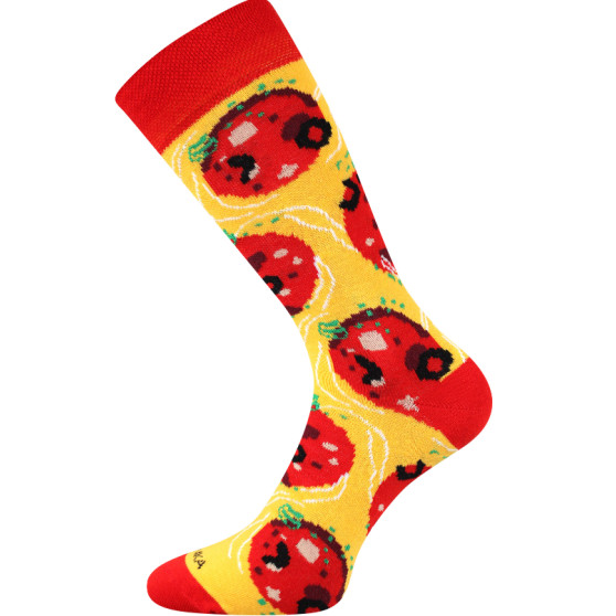 Socken Lonka hoch mehrfarbig (Pizza-pepperoni)