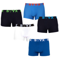 5PACK Herren Klassische Boxershorts Styx sportlicher Gummizug Übergröße mehrfarbig (5R9612817)