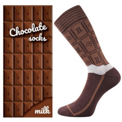 Witzige Herrensocken Lonka braun (Chocolate milk pánské)