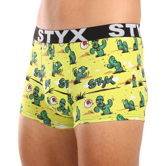 Styx Herren Boxershorts Kunst Sport Gummi Kaktus (G1351)