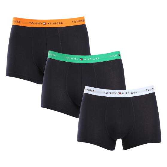 3PACK Herren Klassische Boxershorts Tommy Hilfiger dunkelblau (UM0UM02763 0T3)