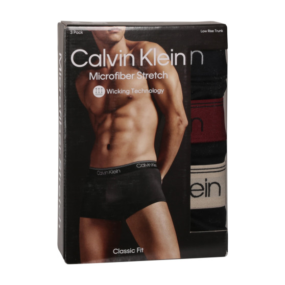 3PACK Herren Klassische Boxershorts Calvin Klein schwarz (NB2569A-Q84)