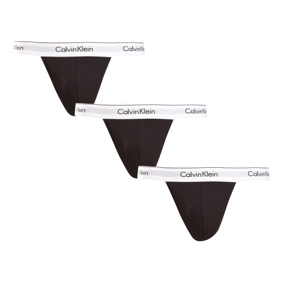 3PACK Herren Tangas Calvin Klein schwarz (NB3226A-001)