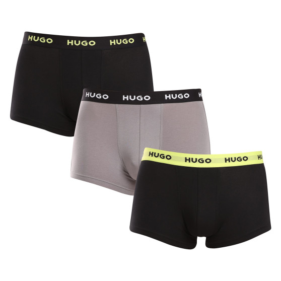 3PACK Herren Klassische Boxershorts HUGO mehrfarbig (50517878 964)