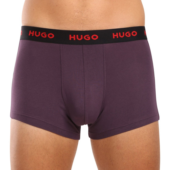 3PACK Herren Klassische Boxershorts HUGO mehrfarbig (50517878 964)