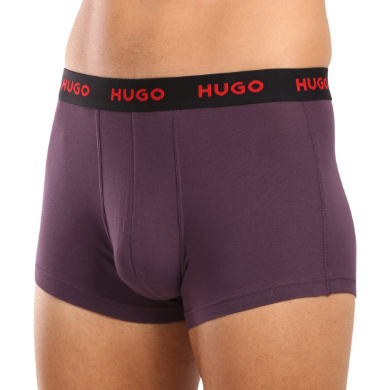 3PACK Herren Klassische Boxershorts HUGO mehrfarbig (50517878 964)