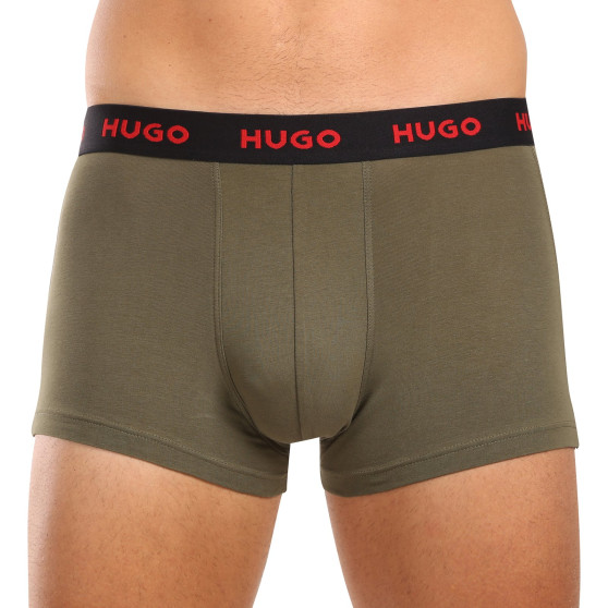 3PACK Herren Klassische Boxershorts HUGO mehrfarbig (50517878 964)