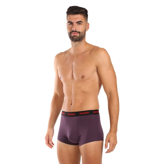 3PACK Herren Klassische Boxershorts HUGO mehrfarbig (50517878 964)