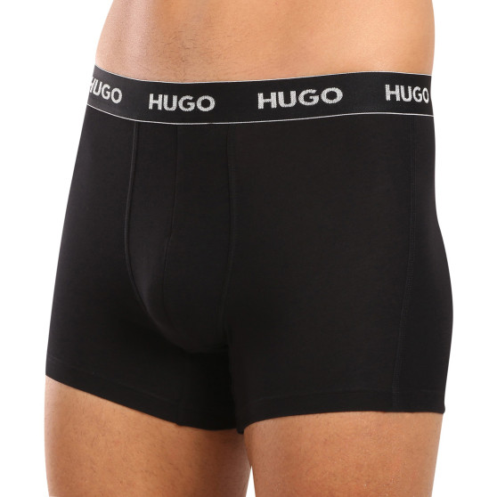 3PACK Herren Klassische Boxershorts HUGO schwarz (50517886 991)