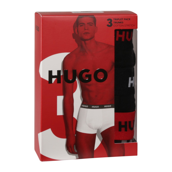 3PACK Herren Klassische Boxershorts HUGO mehrfarbig (50517894 974)