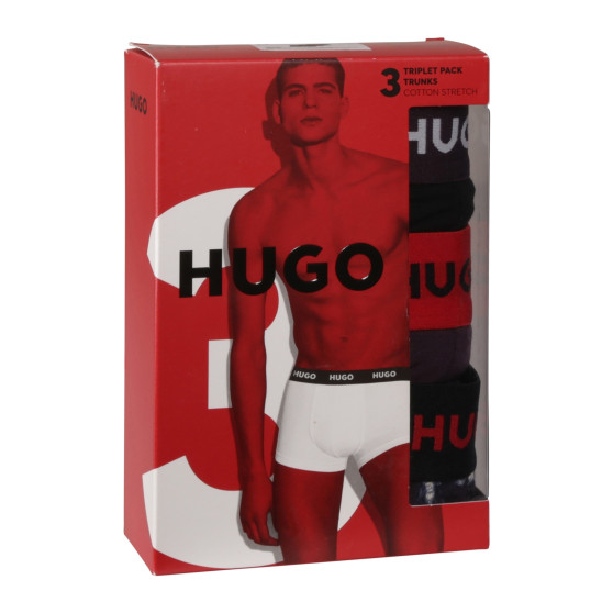 3PACK Herren Klassische Boxershorts HUGO mehrfarbig (50517894 982)