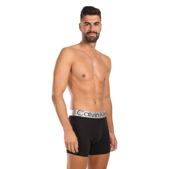 3PACK Herren Klassische Boxershorts Calvin Klein schwarz (NB3131A-PZE)