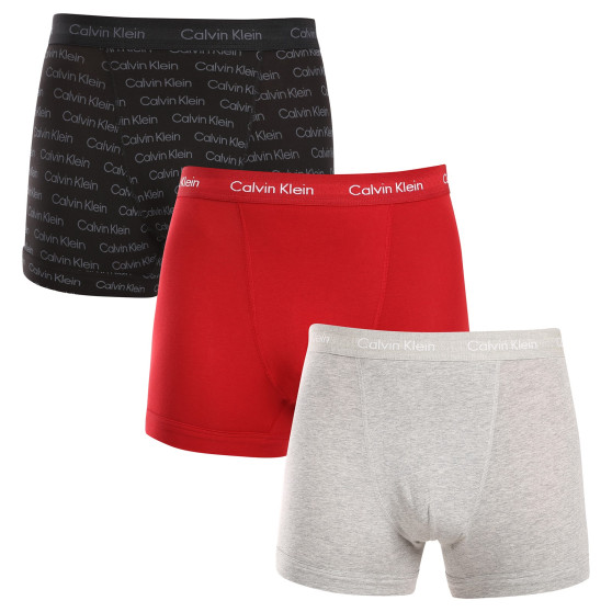 3PACK Herren Klassische Boxershorts Calvin Klein mehrfarbig (NB3056A-QYP)