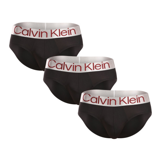 3PACK Herren Slips Calvin Klein schwarz (NB3607A-LXT)