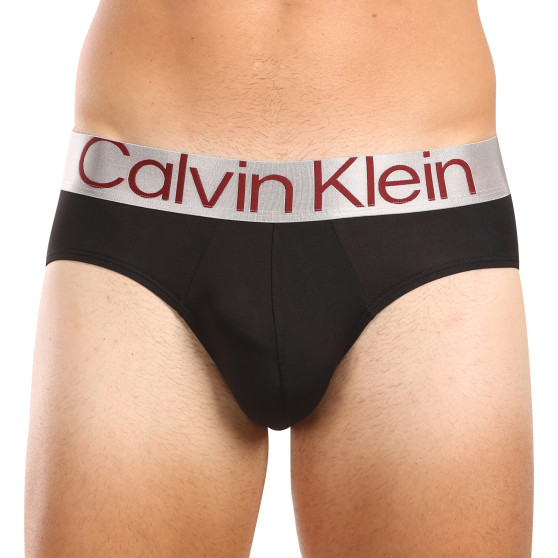 3PACK Herren Slips Calvin Klein schwarz (NB3607A-LXT)