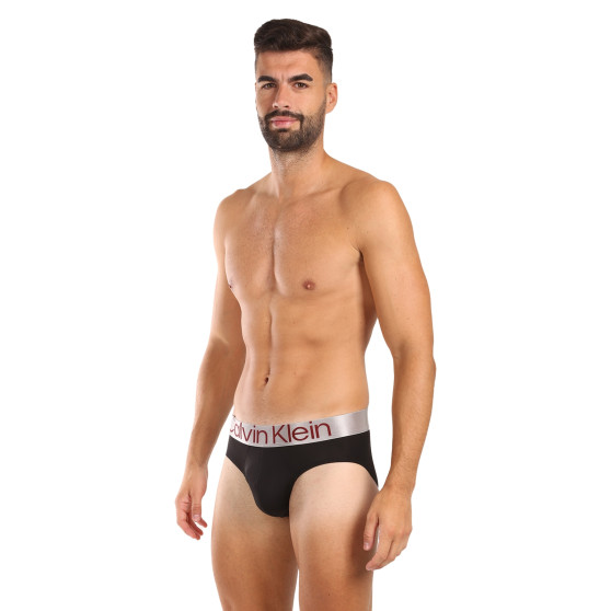 3PACK Herren Slips Calvin Klein schwarz (NB3607A-LXT)