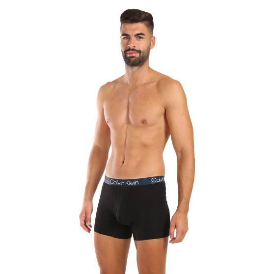 3PACK Herren Klassische Boxershorts Calvin Klein schwarz (U2664G-001)