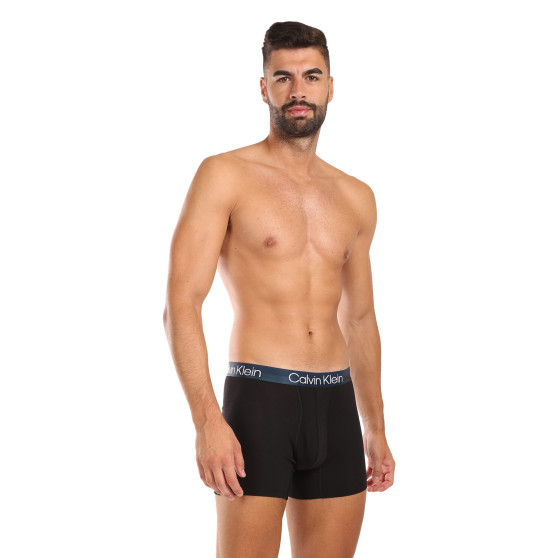 3PACK Herren Klassische Boxershorts Calvin Klein schwarz (U2664G-001)