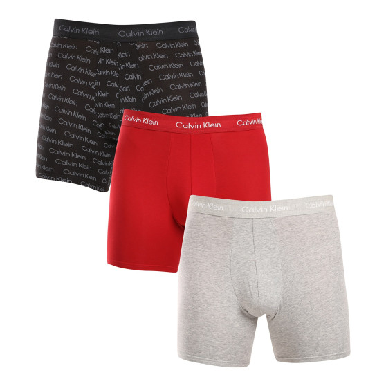 3PACK Herren Klassische Boxershorts Calvin Klein mehrfarbig (NB3057A-QYP)