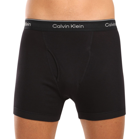 3PACK Herren Klassische Boxershorts Calvin Klein schwarz (U2664G-001)