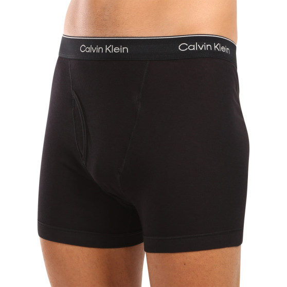 3PACK Herren Klassische Boxershorts Calvin Klein schwarz (NB4003A-001)