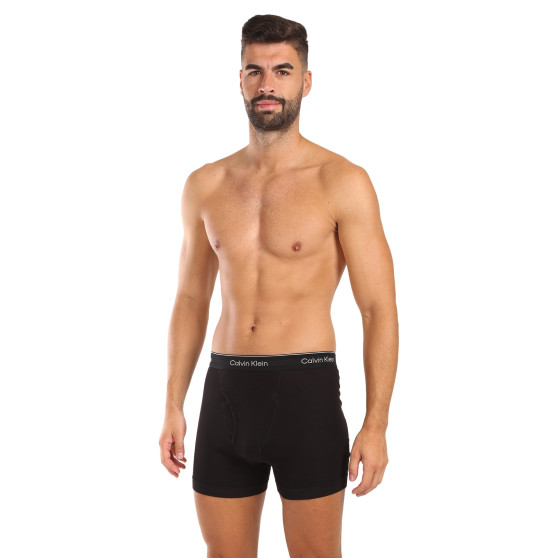 3PACK Herren Klassische Boxershorts Calvin Klein schwarz (NB4003A-001)