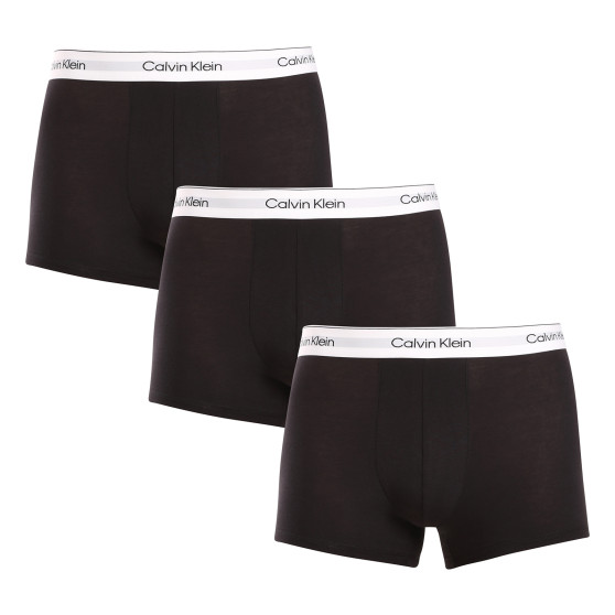 3PACK Herren Klassische Boxershorts Calvin Klein schwarz (U2664G-001)