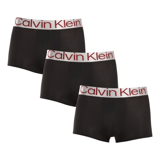 3PACK Herren Klassische Boxershorts Calvin Klein schwarz (U2664G-001)