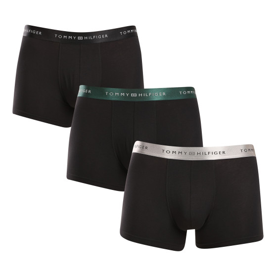 3PACK Herren Klassische Boxershorts Tommy Hilfiger schwarz (UM0UM03107 0WF)